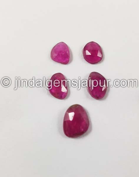 Rubellite Rose Cut Slices